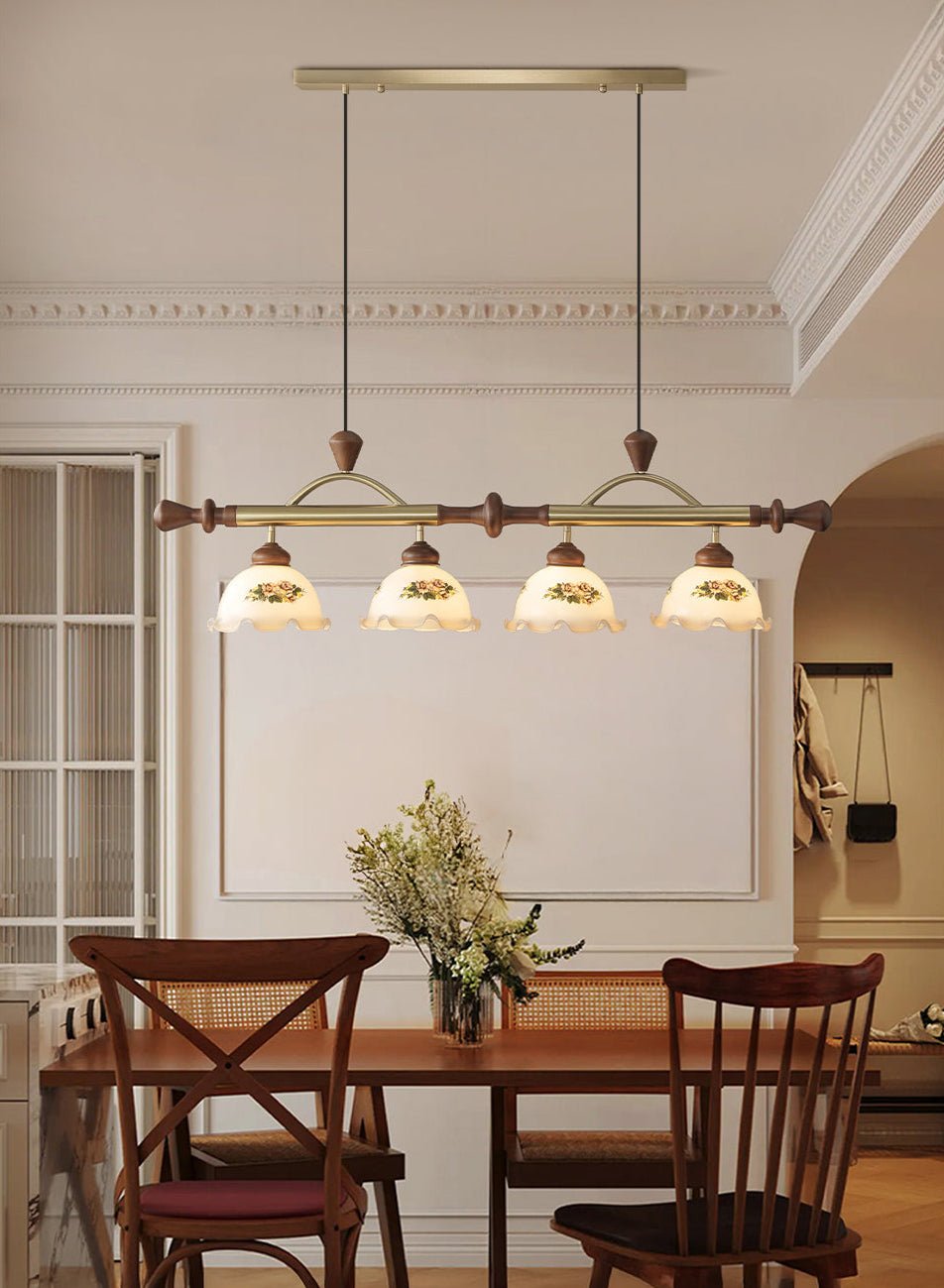 Floral Patterned Multi Pendant Light - Vakkerlight