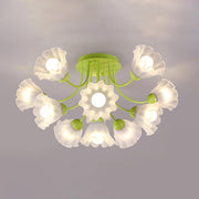 Floral Sculpted Ceiling Lamp - Vakkerlight