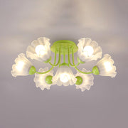 Floral Sculpted Ceiling Lamp - Vakkerlight
