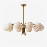 Floravel Alabaster Globe Chandelier