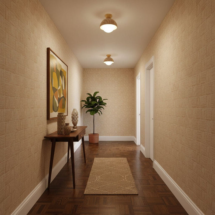 Flore Travertine Bud Ceiling Light - Vakkerlight