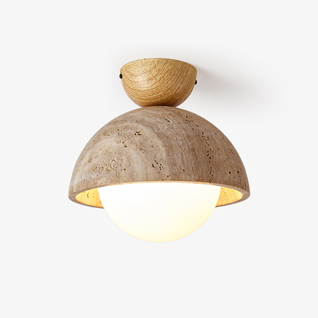 Flore Travertine Bud Ceiling Light - Vakkerlight