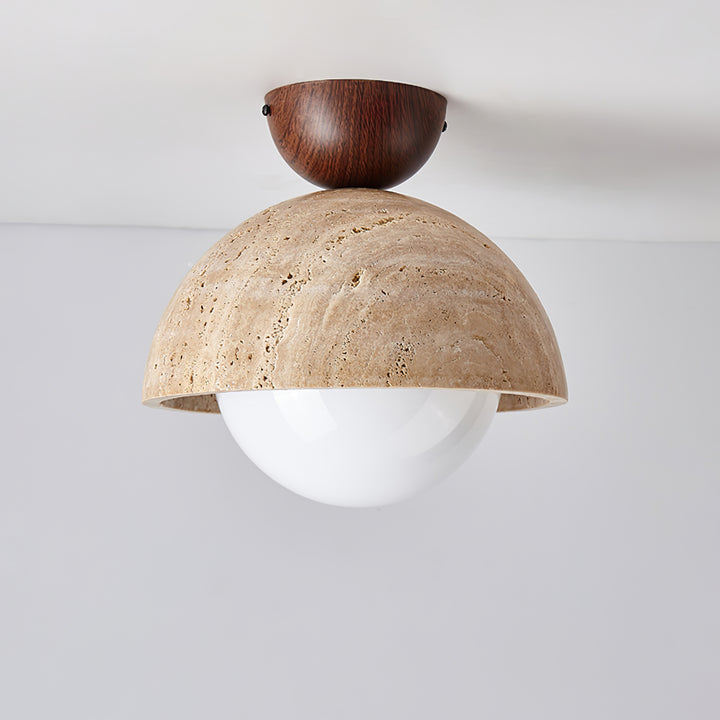 Flore Travertine Bud Ceiling Light - Vakkerlight