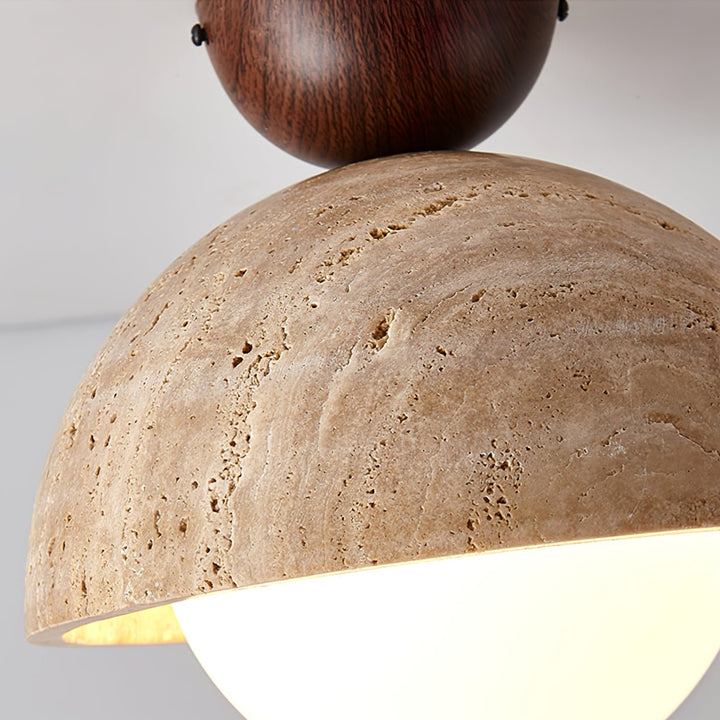 Flore Travertine Bud Ceiling Light - Vakkerlight