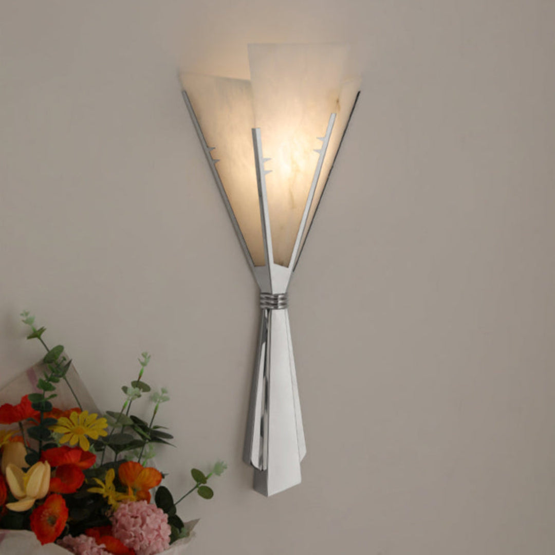 Florent Alabaster Fan Wall Sconce - Vakkerlight