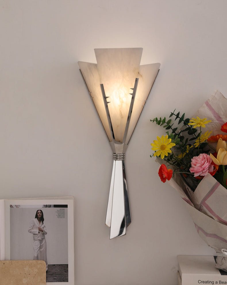 Florent Alabaster Fan Wall Sconce - Vakkerlight