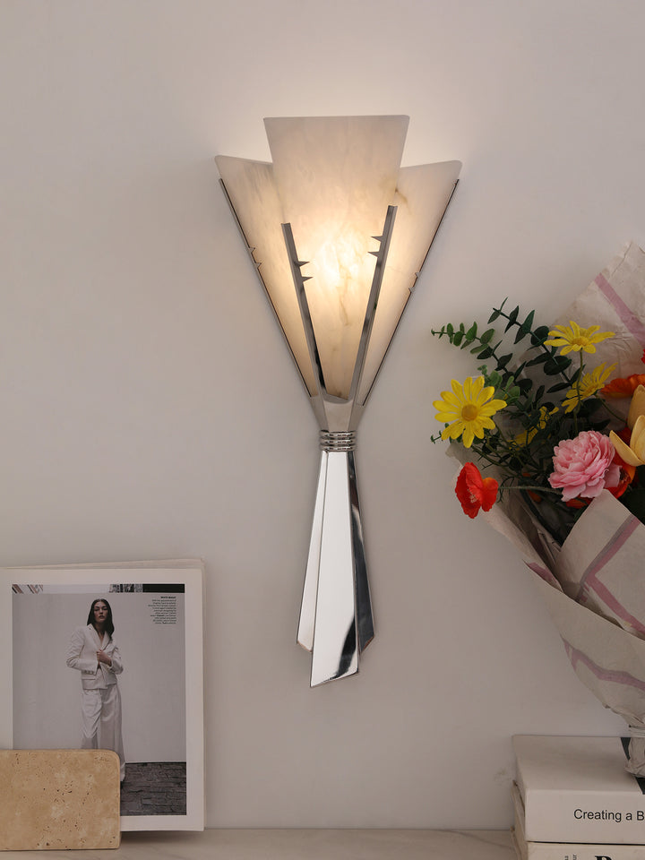 Florent Alabaster Fan Wall Sconce - Vakkerlight