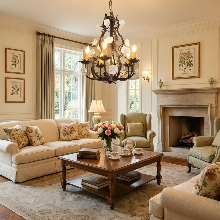 Florentine Rose Garden Chandelier - Vakkerlight