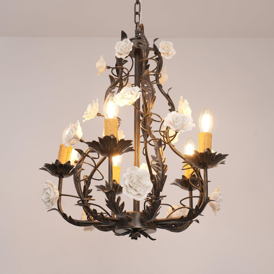 Florentine Rose Garden Chandelier - Vakkerlight