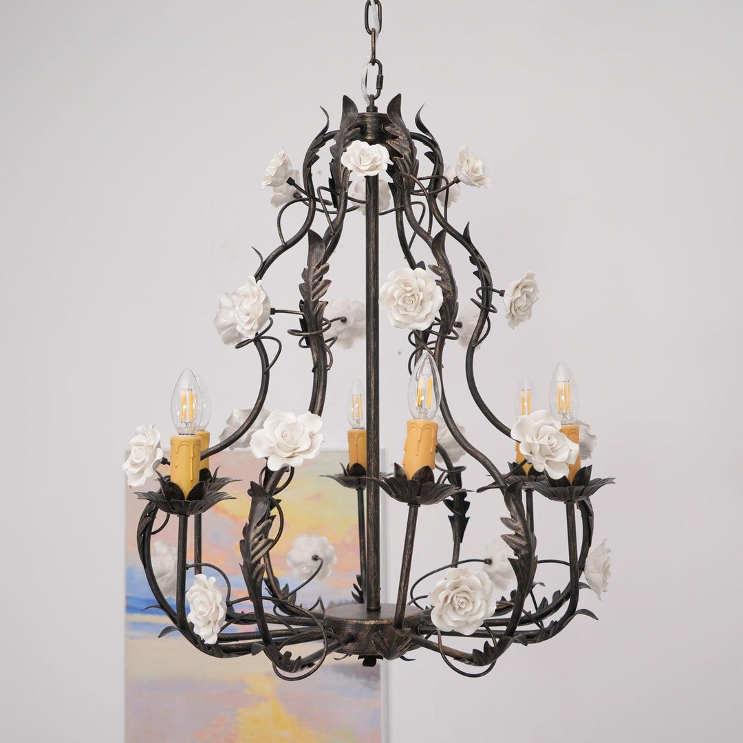 Florentine Rose Garden Chandelier - Vakkerlight