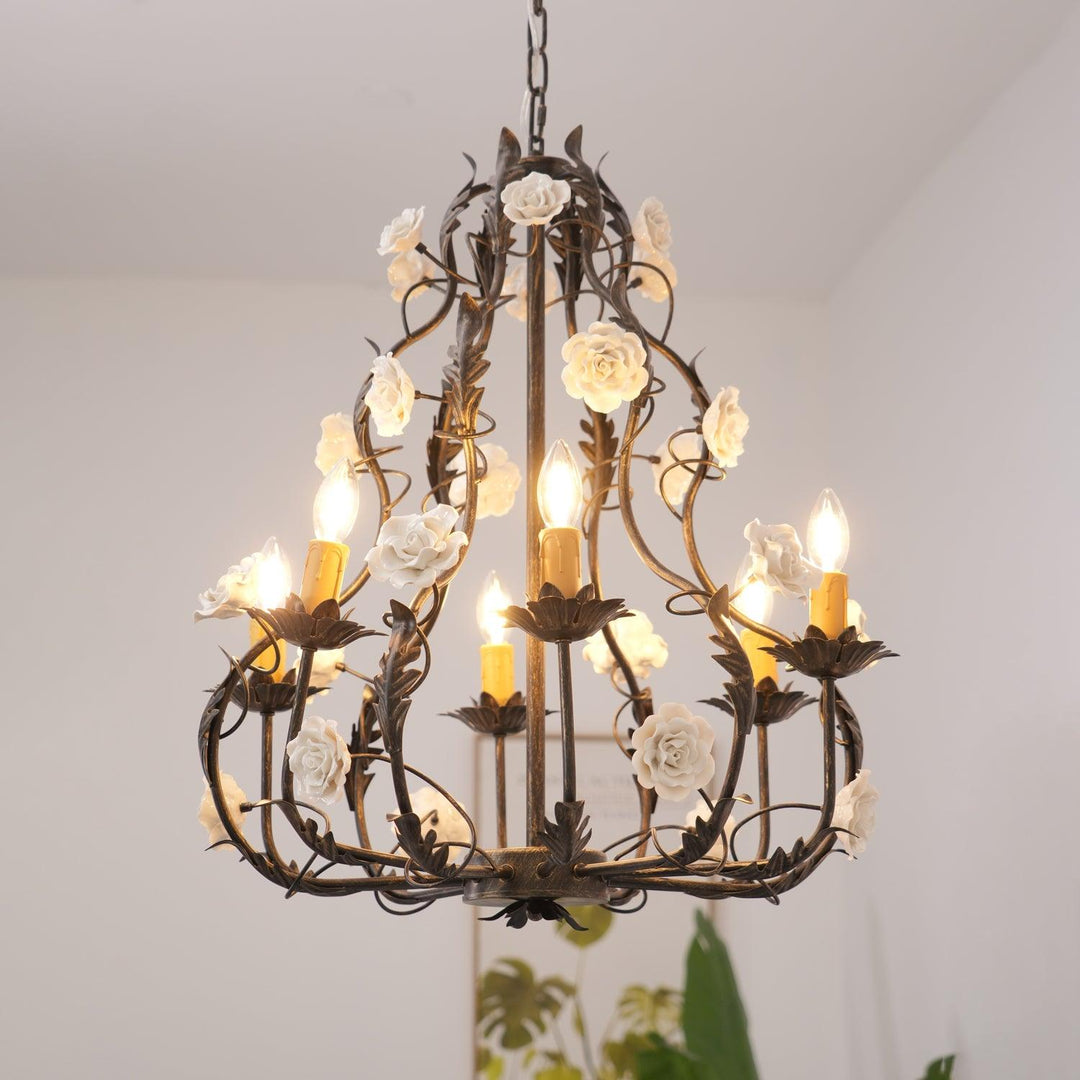 Florentine Rose Garden Chandelier - Vakkerlight