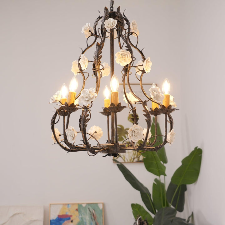 Florentine Rose Garden Chandelier - Vakkerlight