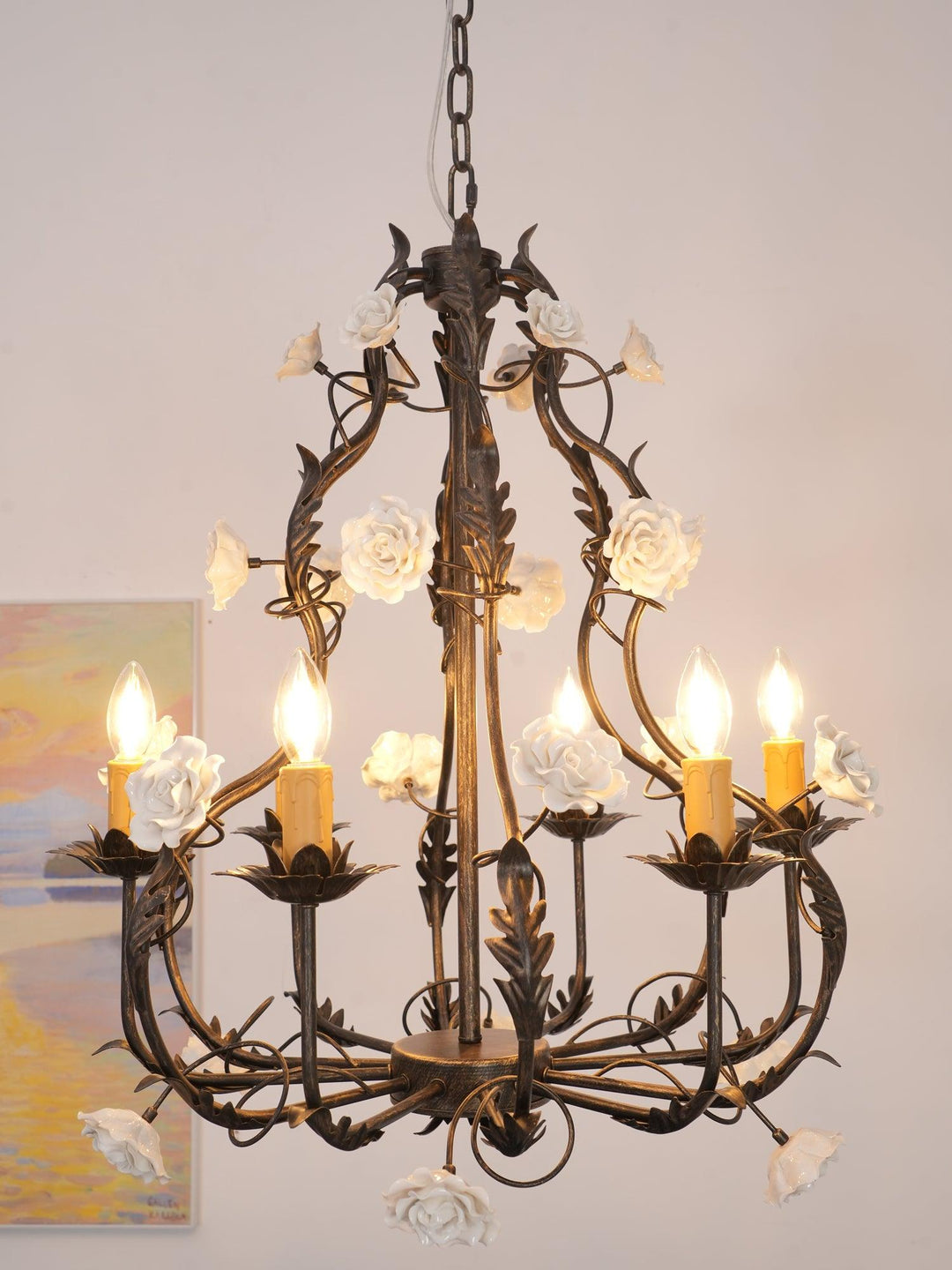 Florentine Rose Garden Chandelier - Vakkerlight