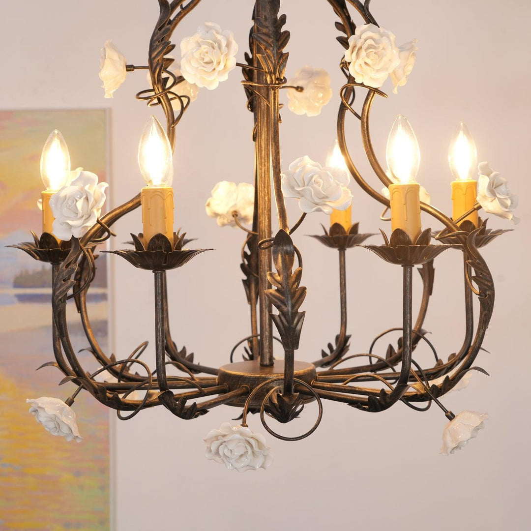 Florentine Rose Garden Chandelier - Vakkerlight