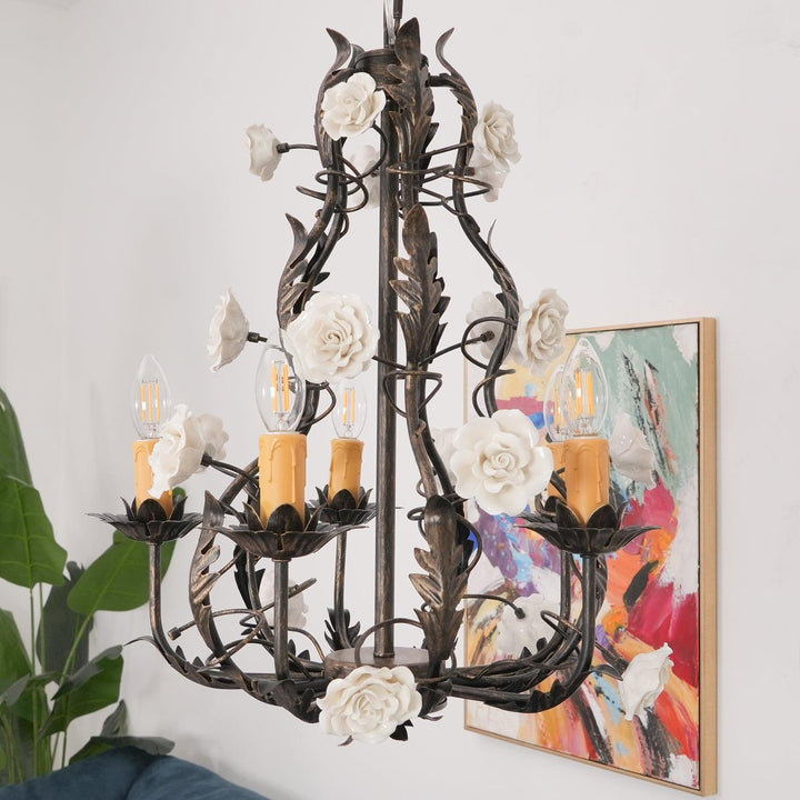 Florentine Rose Garden Chandelier - Vakkerlight