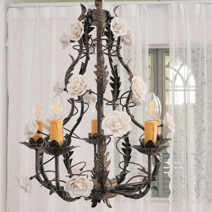 Florentine Rose Garden Chandelier - Vakkerlight