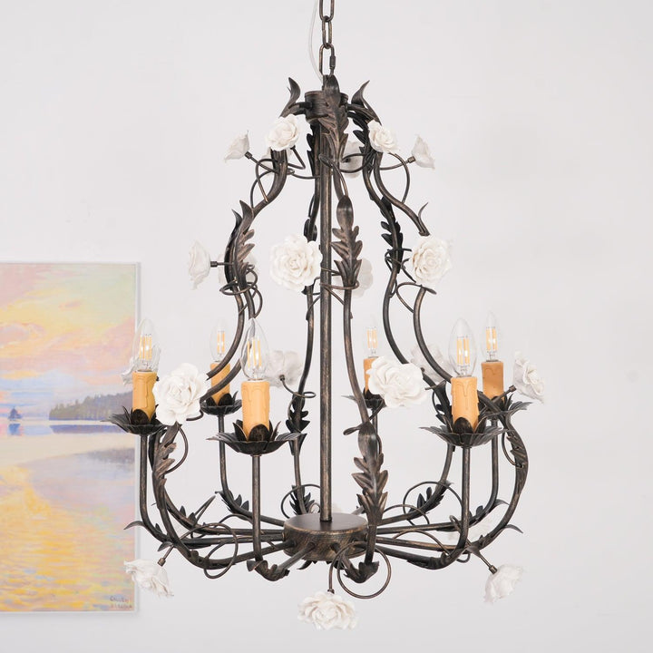 Florentine Rose Garden Chandelier - Vakkerlight