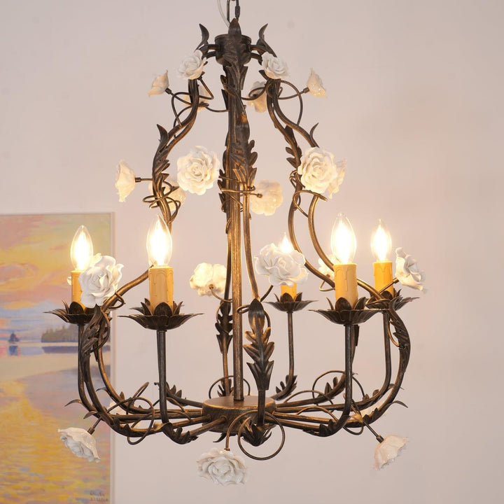 Florentine Rose Garden Chandelier - Vakkerlight