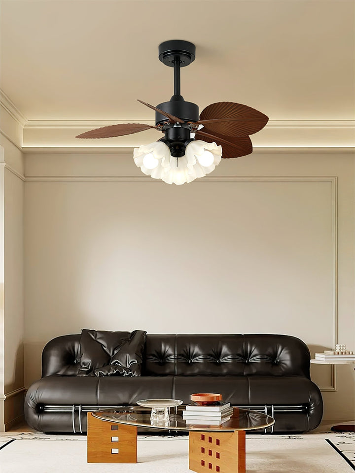Floriva Leaf Ceiling Fan Light - Vakkerlight