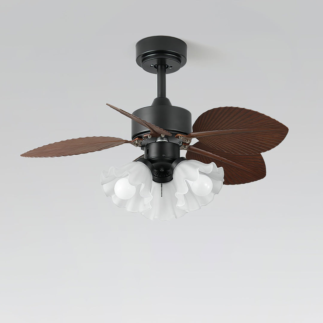 Floriva Leaf Ceiling Fan Light - Vakkerlight