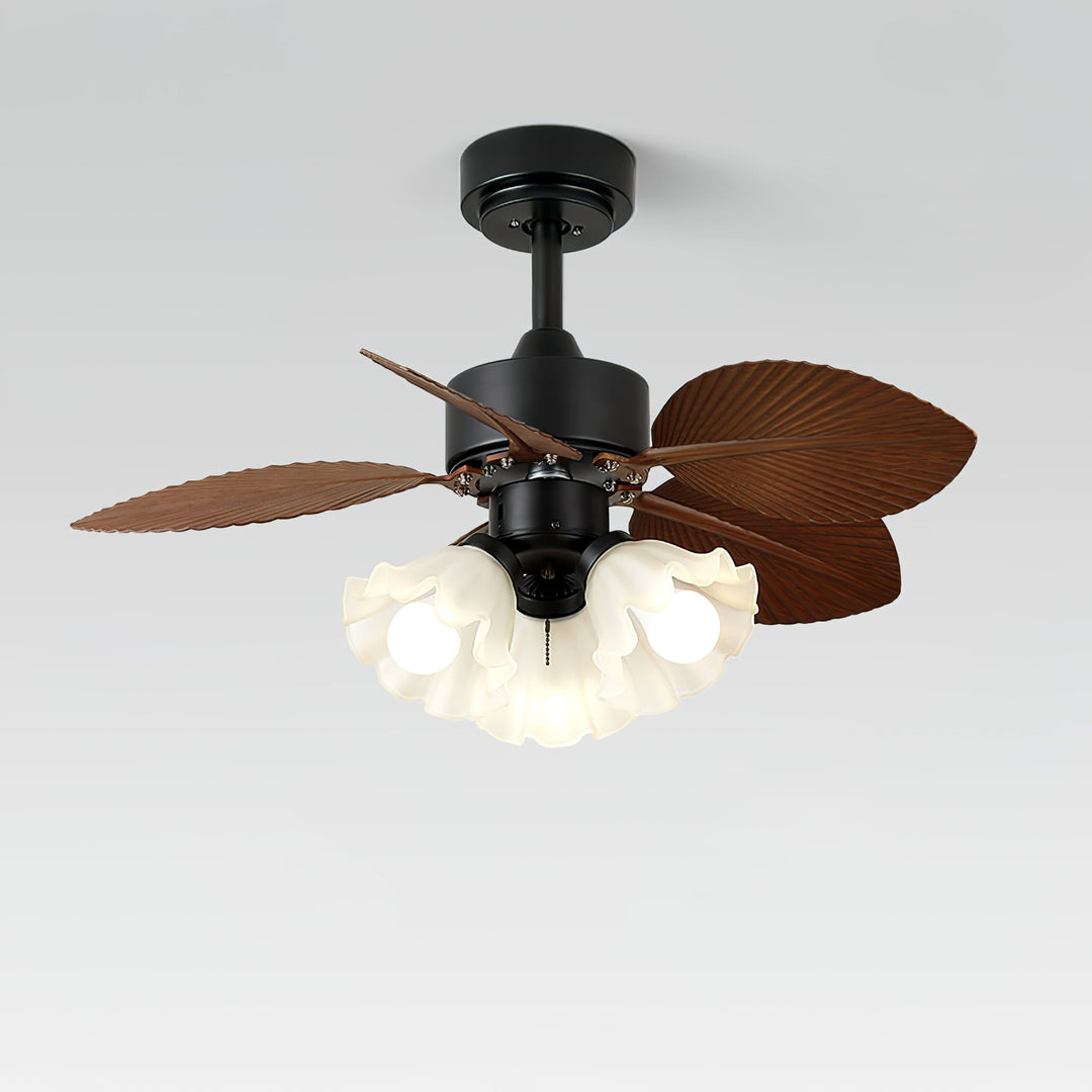 Floriva Leaf Ceiling Fan Light - Vakkerlight