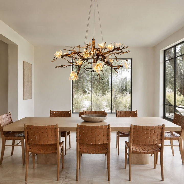 Flower Bloom Branch Brass Chandelier - Vakkerlight