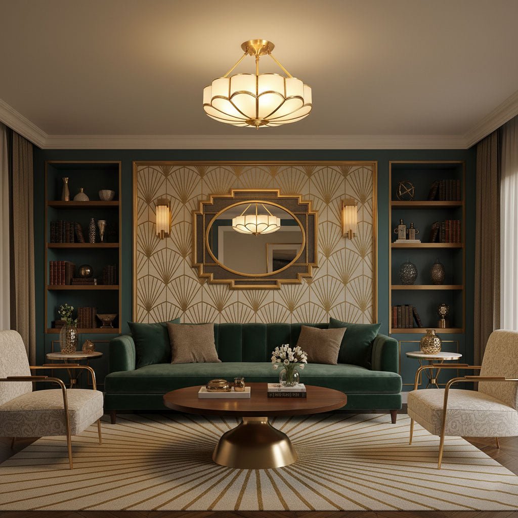 Flower Shape Glass Ceiling Light - Vakkerlight