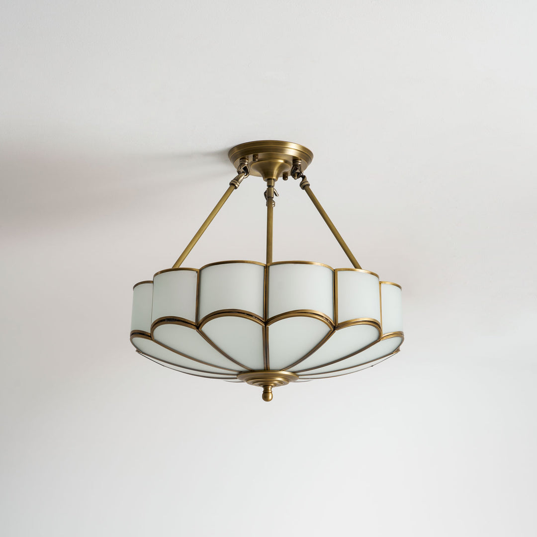 Plafonnier Flower Shape en Verre