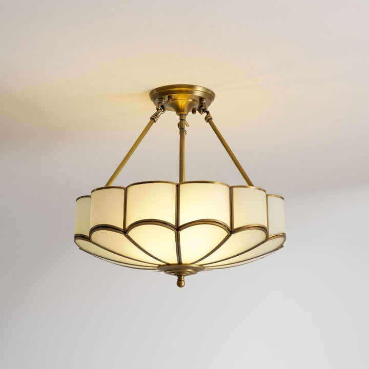 Plafonnier Flower Shape en Verre