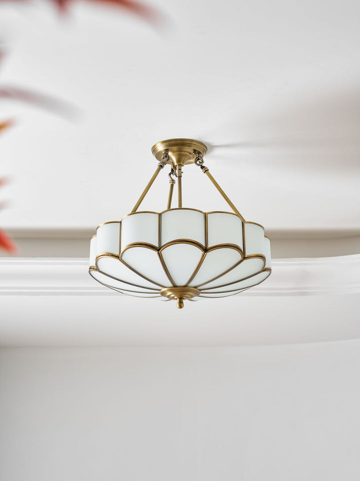 Plafonnier Flower Shape en Verre