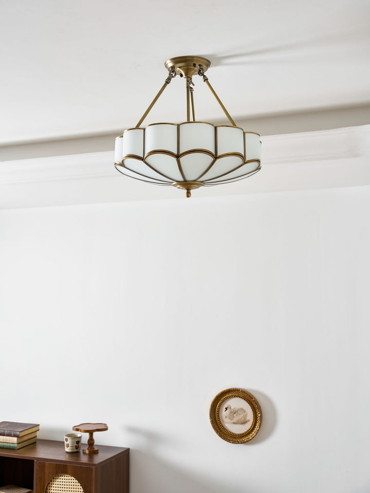 Plafonnier Flower Shape en Verre