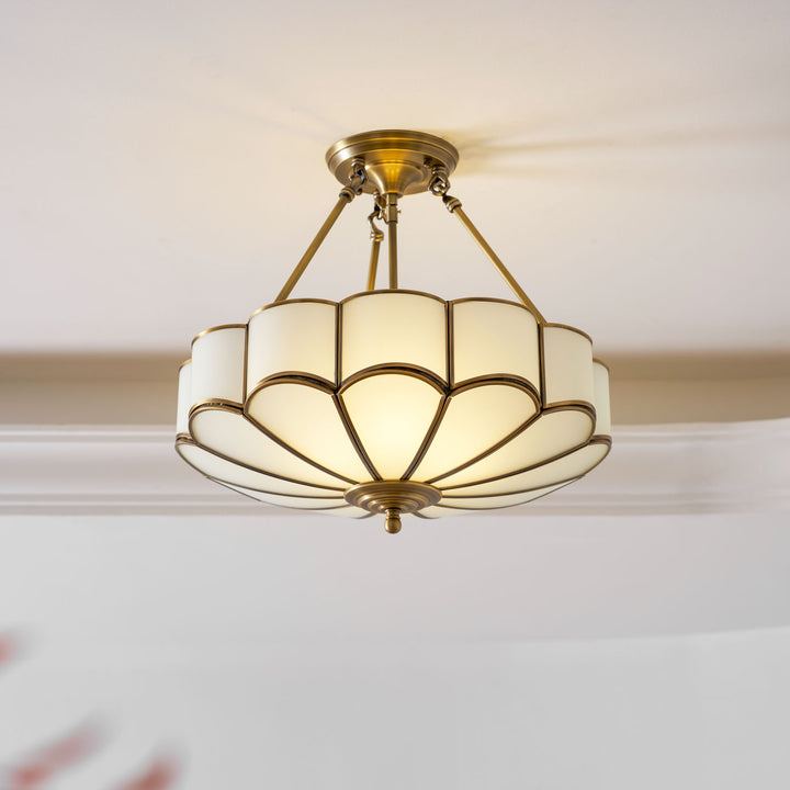 Plafonnier Flower Shape en Verre