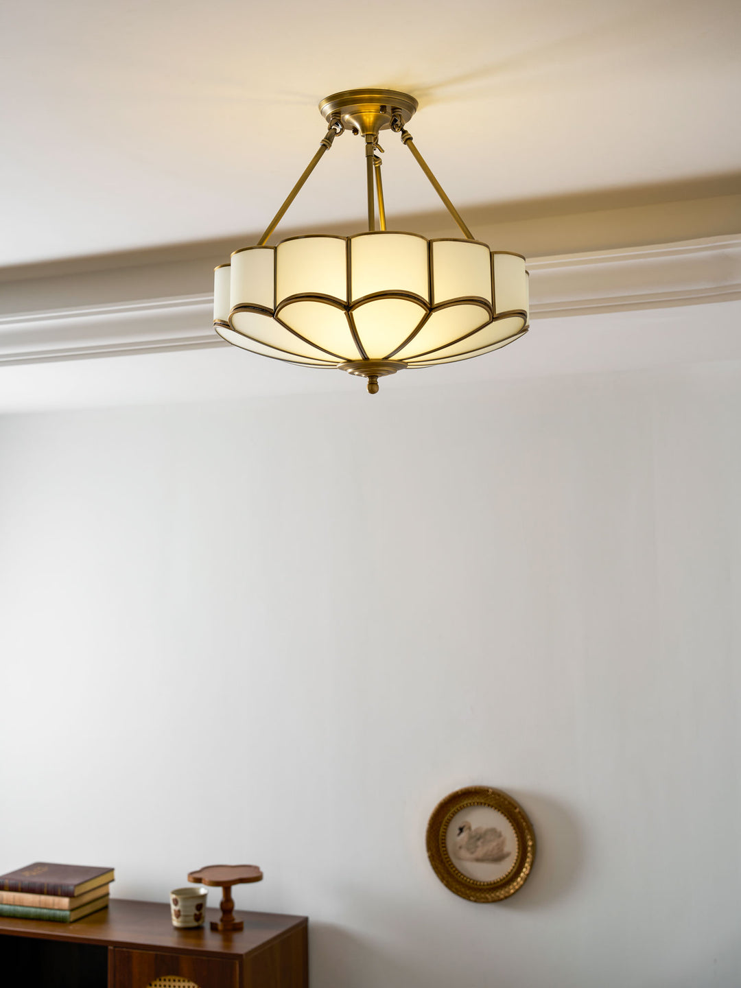 Plafonnier Flower Shape en Verre