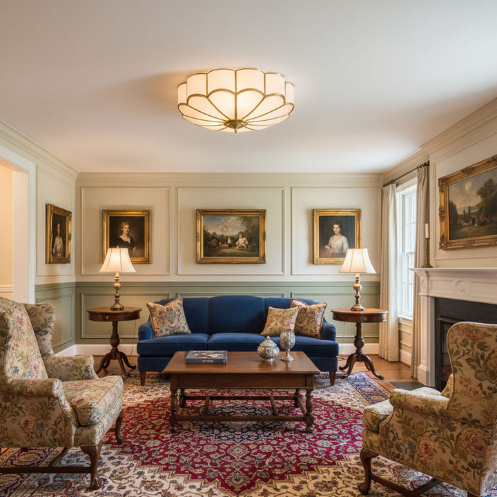 Flower Shape Glass Recessed Ceiling Light - Vakkerlight