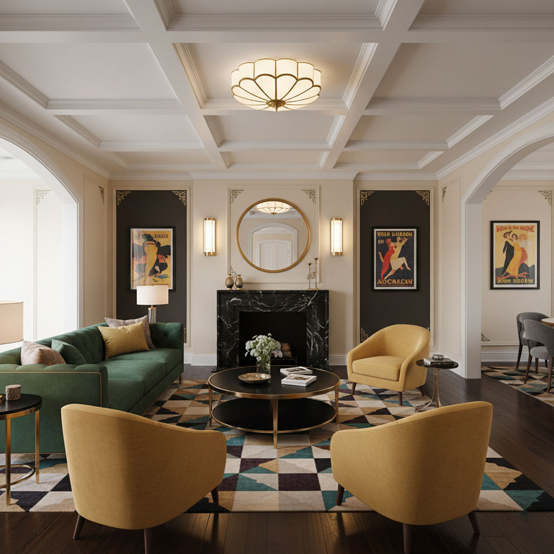 Flower Shape Glass Recessed Ceiling Light - Vakkerlight