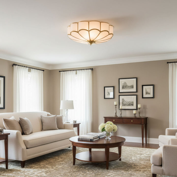 Flower Shape Glass Recessed Ceiling Light - Vakkerlight