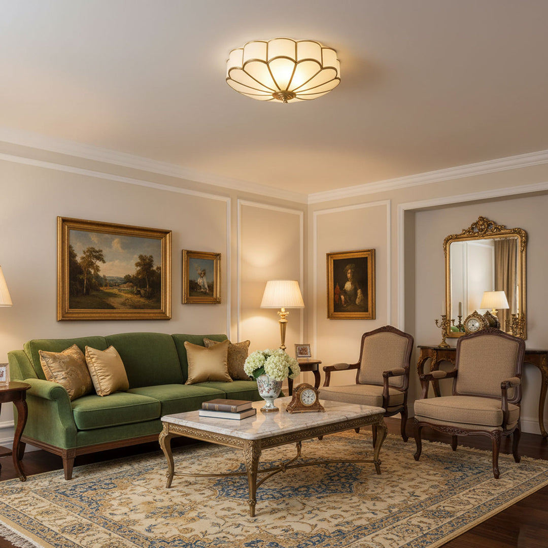 Flower Shape Glass Recessed Ceiling Light - Vakkerlight