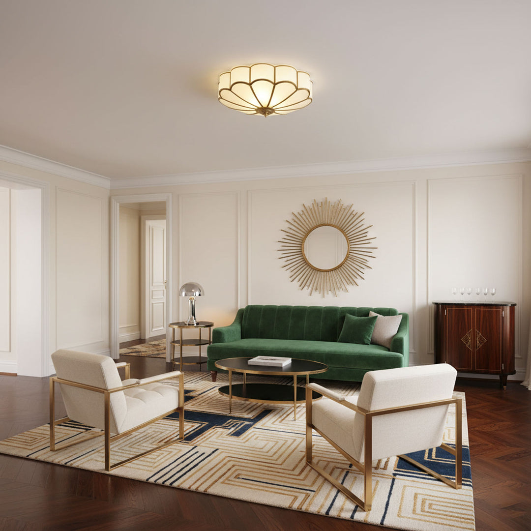 Flower Shape Glass Recessed Ceiling Light - Vakkerlight