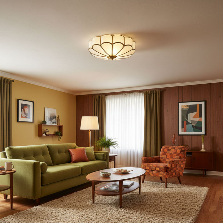 Flower Shape Glass Recessed Ceiling Light - Vakkerlight