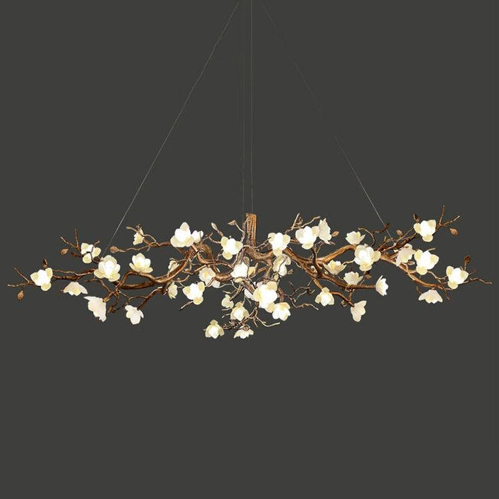 Flower Bloom Branch Brass Chandelier - Vakkerlight