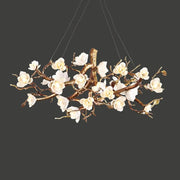 Flower Bloom Branch Brass Chandelier - Vakkerlight