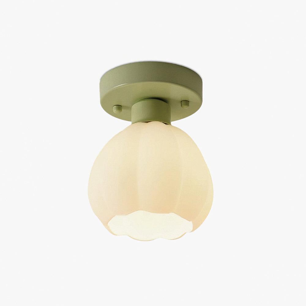 Flower Shaded Semi Flushmount Light - Vakkerlight