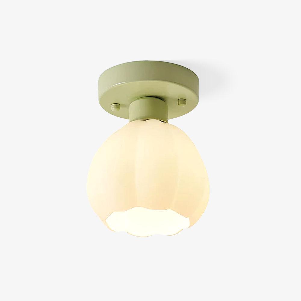 Flower Shaded Semi Flushmount Light - Vakkerlight