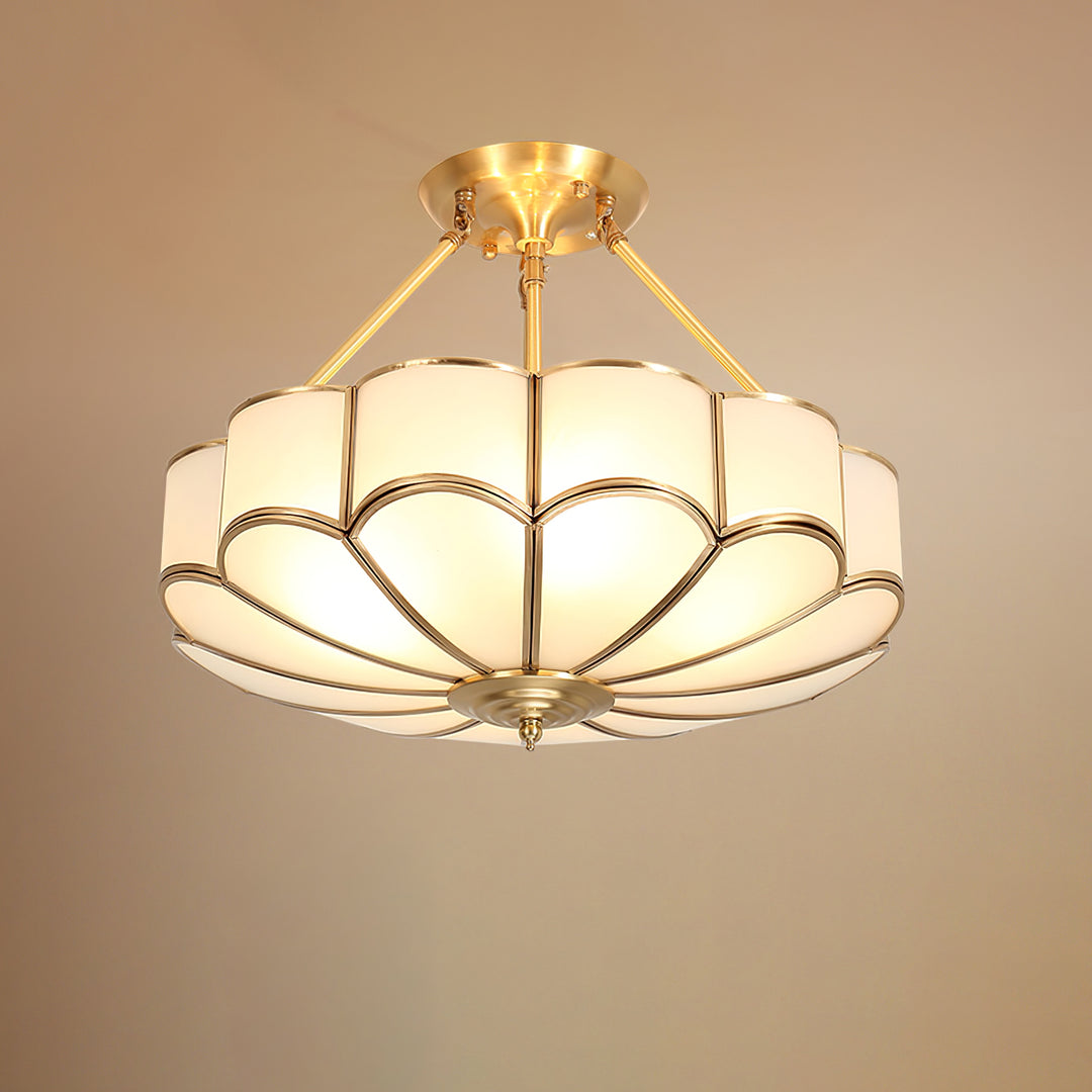 Flower Shape Glass Ceiling Light