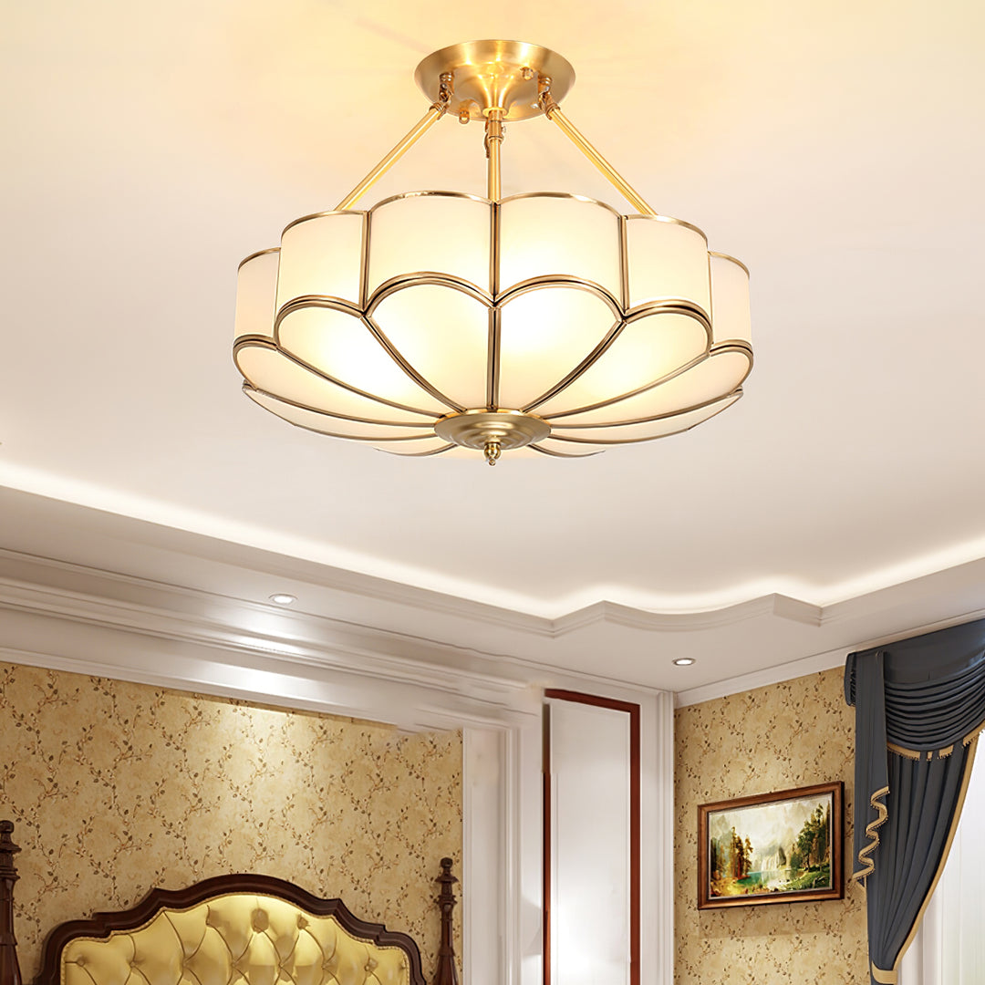 Flower Shape Glass Ceiling Light