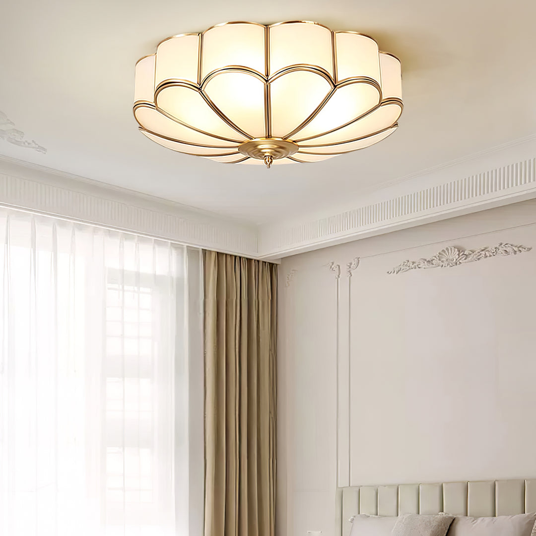 Flower Shape Glass Recessed Ceiling Light