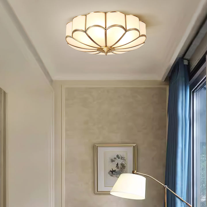 Flower Shape Glass Recessed Ceiling Light