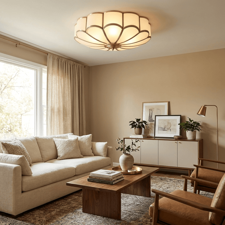 Flower Shape Glass Recessed Ceiling Light - Vakkerlight