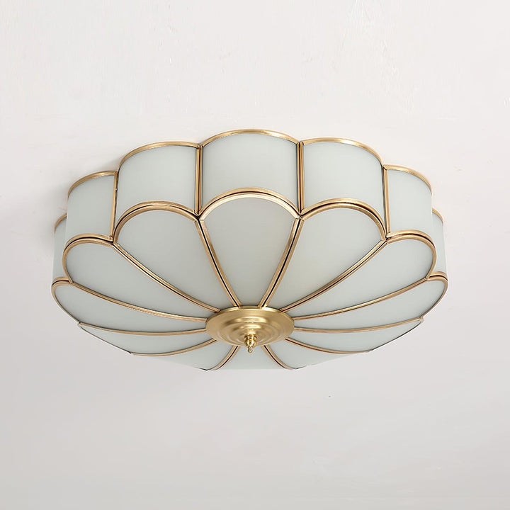 Scalloped Flush Ceiling Light - Vakkerlight