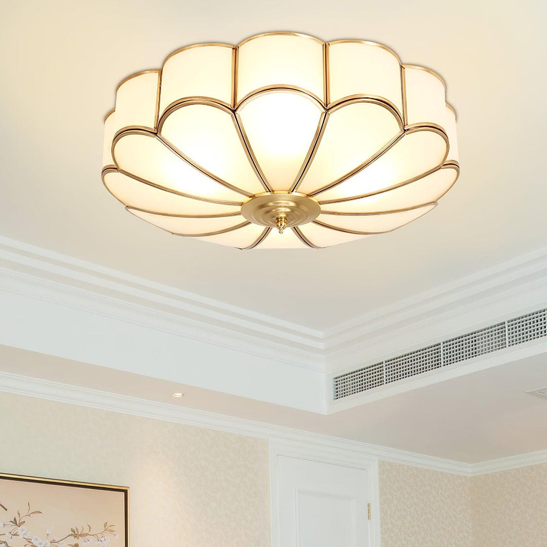 Scalloped Flush Ceiling Light - Vakkerlight